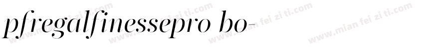 pfregalfinessepro bo字体转换